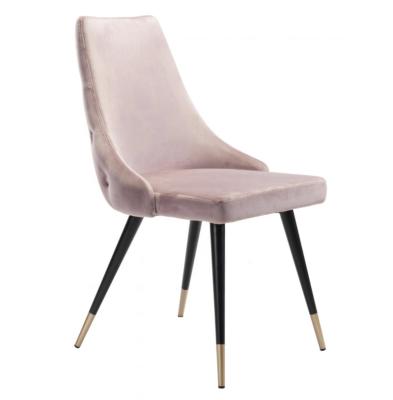 China Bazhou Soft Wholesale Suppliers Import Customizable Modern Dining Room Upholstered Luxury Velvet Dining Chairs for sale