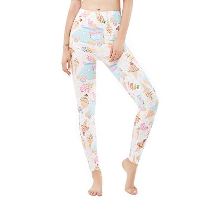 China Cartoon High Waisted Breathable Sorbetes Pants Yoga Women Tight Leggings Print Sport Gym Fitness Girls Ladies Wholesale for sale