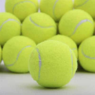 China Chemical Fiber Rubber Coating Tennis Balls Professional Tennis Approved Tennis Balls For Adult Competition for sale