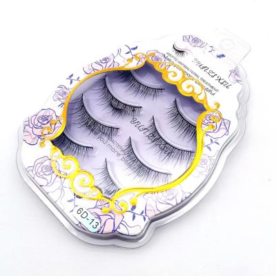 China 3D Mink Eyelashes Natural Look Style Hot Sale Long Eyelashes Pack of 4 Packs Mink Eyelashes for sale