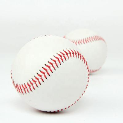 China Custom PVC Official League Match Weighted Fur Baseballs White Logo Balls Bulk PVC Leather Training Baseball for sale