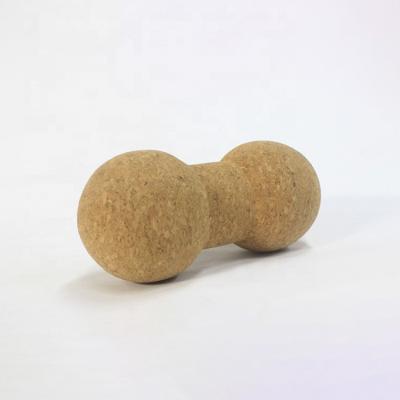 China Wholesale 70*80*100mm Cork Peanut Massage Ball For Yoga And Posture Improvement for sale