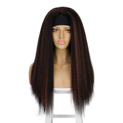 China Wholesale Custom Body Wave Part Baby Hair Accessories Lace Long Front Curly Wigs Synthetic Hair Main Band Wig for sale