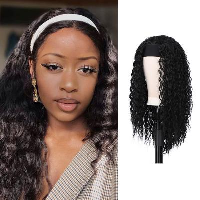 China Wholesale Cheap Synthetic Curly Band Full Body Wave Hair Lace Wigs Suppliers Front Lace Wig Wholesale Head for sale