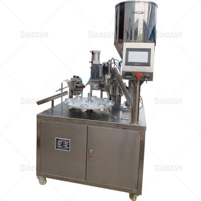 China Semi-automatic food filler and sealer for filling products into metal/cylindrical laminate/plastic tubes and narrow tubes for sale