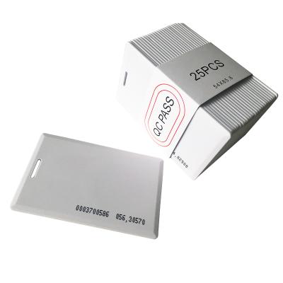 China Access Control System 1.8mm Thickness 125Khz TK4100 RFID Chip Proximity Clamshell Card for sale