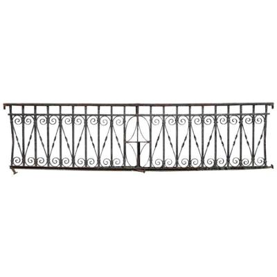 China Regular Metal Stair Railing Used Wrought Iron Railing For Stairs And Balcony for sale