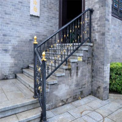 China Regular Exterior Used Wrought Iron Staircase And Balustrade Of Balcony for sale