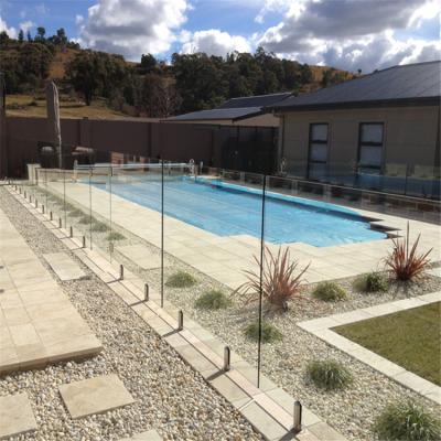 China Modern Australian Standard Frameless Glass Balustrade Glass Pool Fence for sale