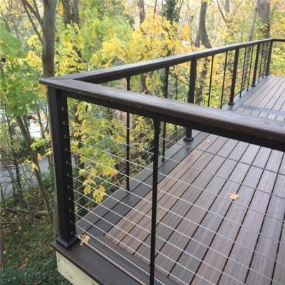 China Modern Led Railing Light Fascia Cable Deck Railing Design for sale