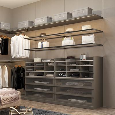 China (Size)Prima Wardrobe Closet WIR Adjustable Stylish Indoor High End Design For Bedroom And Project One-Stop Solid Wood Wardrobe for sale