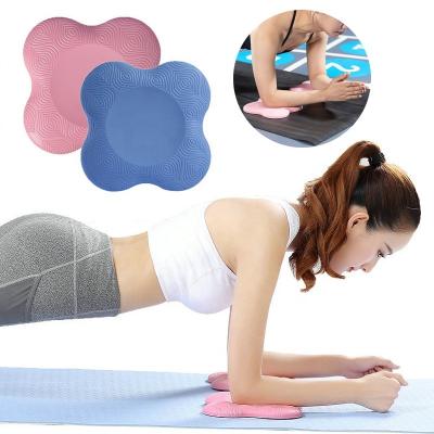 China High Thick Cushion Yoga Kneeling Knee Pads Silicone Non Slip Yoga Elbow Exercise Support Comfortable Eco-friendly Elastic/Anti-Slip Balance Pad for sale