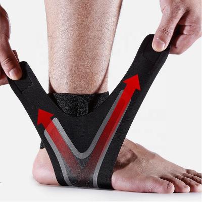 China Training Workout Sports Compression Ankle Brace Stabilizer Ankle Support Tendon Pain Relief Strap Foot Sprain Injury Wrap Basketball Football gym exercise weightlifting for sale