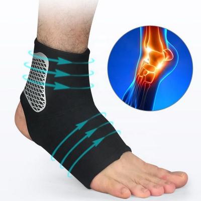 China Gym Exercise Training Weightlifting Workout Customized Logo Adjustable Breathable Compression Ankle Support Brace For Running Walking for sale