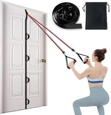 China Home Fitness Exercise Portable Multipoint Gym Workout Attachment Resistance Bands Exercise Door Anchor Straps for sale