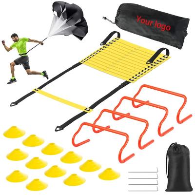 China Durable / Eco - Friendly Agility Ladder Speed ​​Training Equipment Set Resistance Parachute Agility Circles Disc Hurdles Cones For Football Training for sale