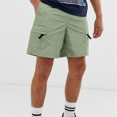 China 2021 New Design 100% Anti-Wrinkle Sportswear Custom Made High Quality Nylon Men's Green Cargo Shorts for sale