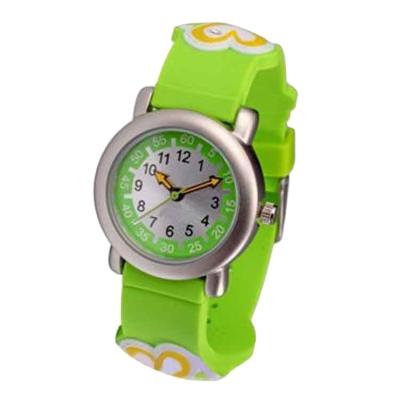 China Water Resistant 3D Mini Rubber Strap Type And Silicone Material Kids Watch 3d DIY Watch for sale