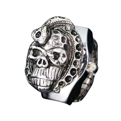 China Waterproof Men's Ring Decorative Watch Male Skull Rings for sale