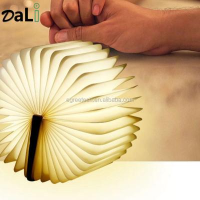 China Smart Light Sensor Control Gift Items/USB Foldable Led Night Lamp /Folding Lumio Book Light Cute Book Shape for sale