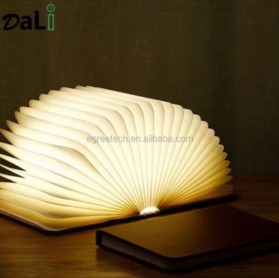 China Smart Light Wooden Folding Lamp Mini Smart Book Light Led Book Light Sensor Control Book Light for sale