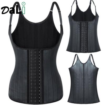 China Amazon Hot Selling Antibacterial Plus Steel Corset 25 Bone Latex Waist Trainer Vest Women Fajas Reductoras Sheath Slimming Waist Underbust Belt for sale