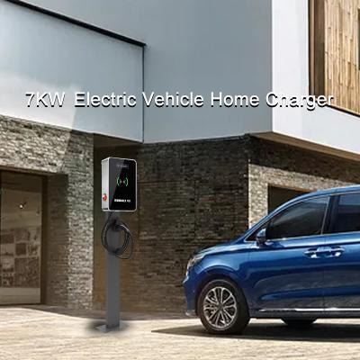 China CE 7KW Level 2 Electric Car Charger Wallbox Over Temperature Protection for sale