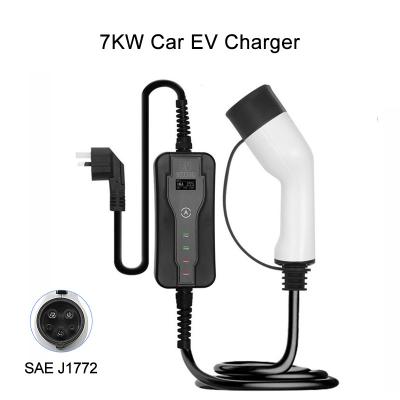 China Carregador do carro EV de 7KW 32A 1-Phase para o tipo de EV E.U. SAE J1772 - tomada 2 à venda