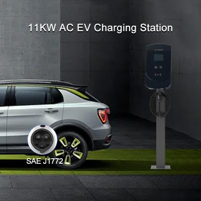 China 11KW Smart EV Charging Station SAE J1772 Level 1 Charger for sale