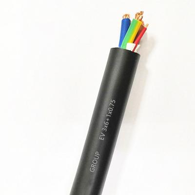 China Hüllen-Elektro-Mobil-Kabel DCs 1000V TPU mit bloßem Kupferdraht-Kern zu verkaufen