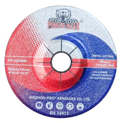 China Metal cutting 100 mm 4 Inch Metal Cutting Disc Low Price Abrasive Tools Cutting Wheel for Iron Steel for sale