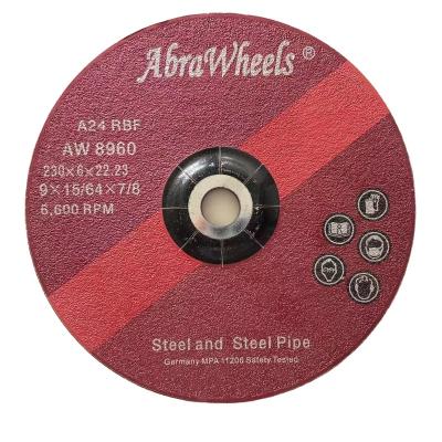 China Factory Wholesale 9 Inch 230*6*22mm Grinding Disc for Steel T27 for sale