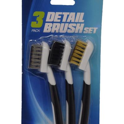 China Car Clean Detailing Nylon/Clean Steel/Brass Material Wire Brush Detailing Reading Brush for sale