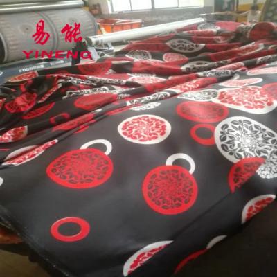 China Large Memory 280cm Red Flower Designs 3D/4D Polyester Printing Fabric To Wedding Bedding Sets Fabric for sale