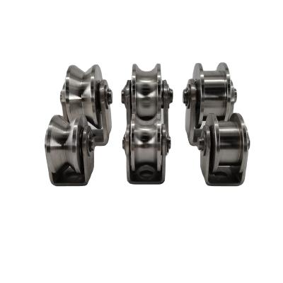 China Professional Made Hotels Courtyard Gate Roller Pulley Rail Carrying Wheels for sale