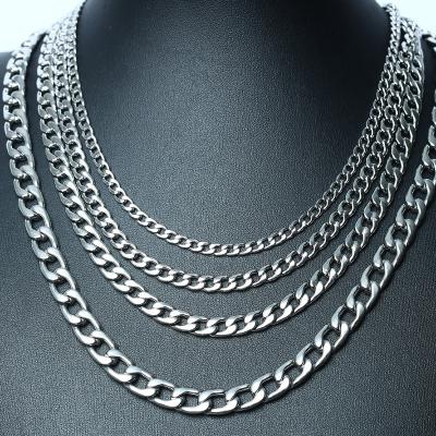 China FASHIONABLE Stainless Steel 18K Gold Cuban Necklace Black Cuban Link Chain Necklace for sale