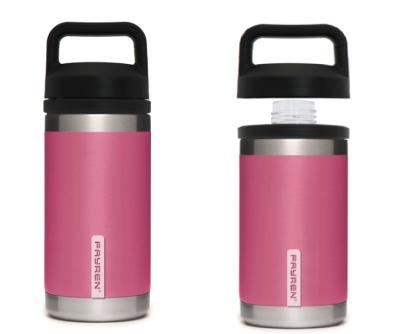 China FAYREN Thermos Double Wall Stainless Steel Viable Vacuum Insulated Sports Water Bottle with Leak Proof Blast Lid and a 3-Finger Handle for sale