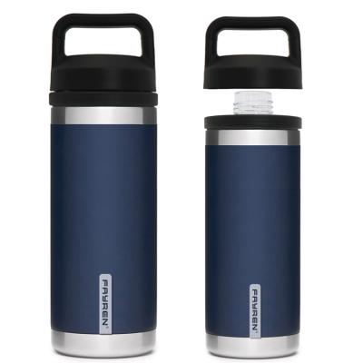 China PORTABLE 32oz Double Wall Stainless Steel Vacuum Insulation Sport Water Bottle with Leak-proof Blast Lid and 3-Finger Handle for sale