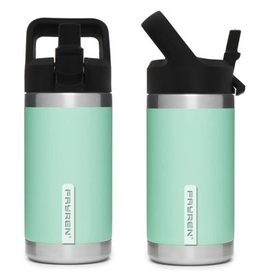 China 12oz Double Wall Stainless Steel Vacuum Insulation Sustainable Sport Water Bottle With Leak Proof Blast Lid And Handle For Kids for sale