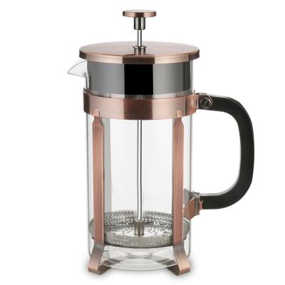 China The viable French stainless steel press coffee and tea maker is the Chinese product exported to many countries. for sale