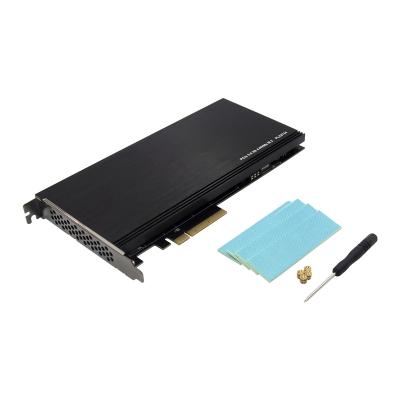 China Server/PC Panto PCIE 3.0 PCIE X8 4 to M.2 NVME Left KEY M 22110 Multifunctional SSD Adapter Card for Server for sale