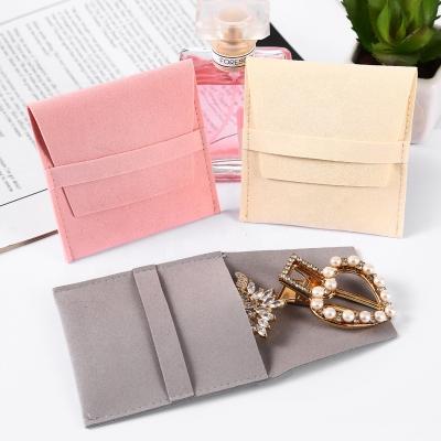 China Microfiber Velvet Bag Eco-friendly Jewelry Display Pockets For Personalized Necklace Earring Ring Christmas Wedding Gift for sale