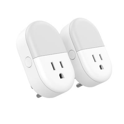 China Residential/Multipurpose Smart Plug with Night Light, Function Remote and Voice Control, Support Alexa/Google Home/IFTTT for sale