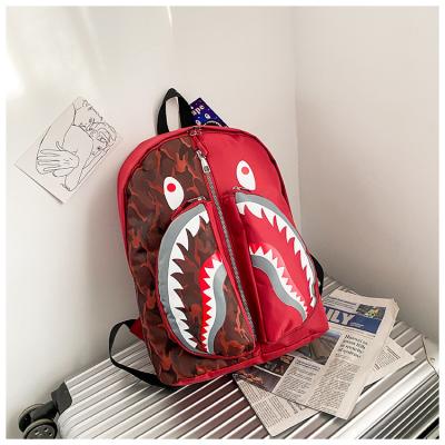 China Other New 2021 Wholesale Custom Bape Shark Backpack For Travel Laptop Daypack 3d Printing Bag For Teens Men for sale