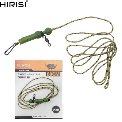 China Hot Sale Hirisi Sink Carp Line Fishing Leadcore To Camouflage Braided Line Carp Fishing Line Hair Rigs Safety Lead Clips LC111 for sale