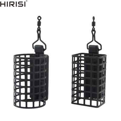 China Hirisi Round Fishing Tackle Feeder Cage Square For Carp Fishing Accessories Metal Feeders 10pcs Per Pack B10711073 for sale