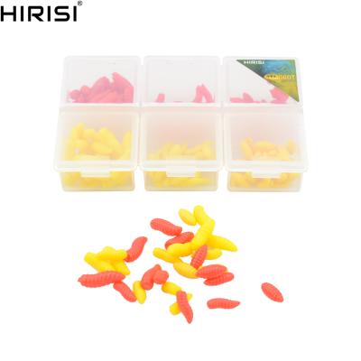 China 180 Piece Carp Fishing Larva Pop Up Grains Gently Lure Bait Tubs Pop Up Corn for sale