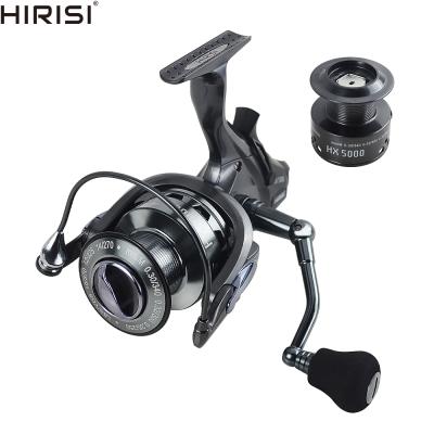 China Hirisi Carp Fishing Reel Straight Bait Runner Free Runner with Extra Reel Front and Rear Drag System Freshwater Spinning Reel for sale