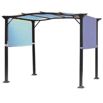 China Sunshade L Retractable Outdoor Canopy 3x3 4x4 Pergola Gazebo Tent Hot Sale Garden Soft Top Waterproof Retractable Parasol Sunshade for sale