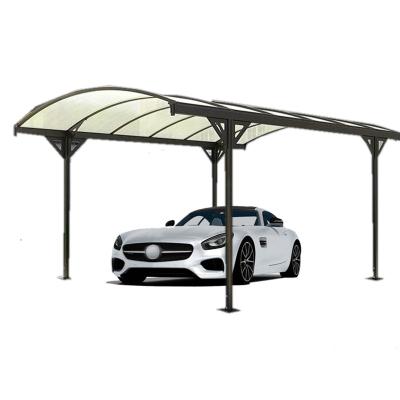 China Modern Outdoor Aluminum Steel Morden Sunshade Parking Lot With PCB Outdoor Garden Gazebo Garage Waterproof Canopy for sale